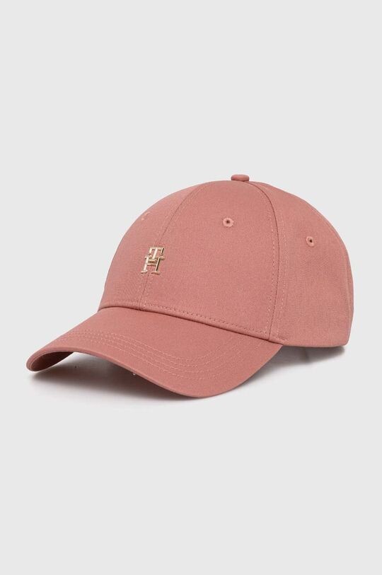 

Хлопковая бейсболка Tommy Hilfiger, розовый