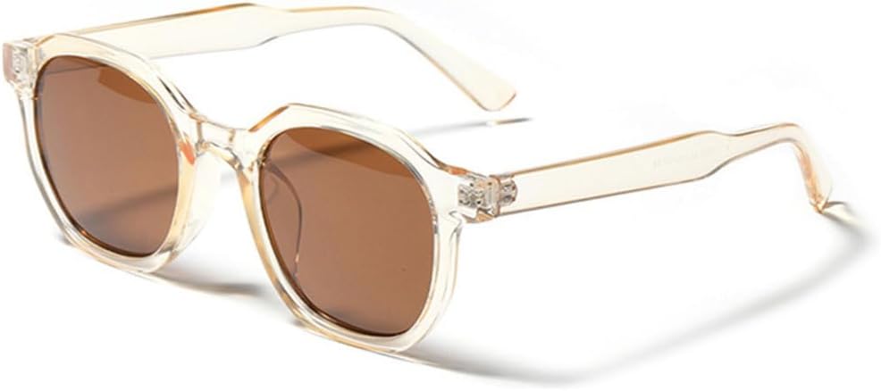 

Модные квадратные женские солнцезащитные очки в винтажном стиле, модные очки прозрачного цвета, бежевые очки для мужчин, солнцезащитные очки UV400 generic, Champagne Tea