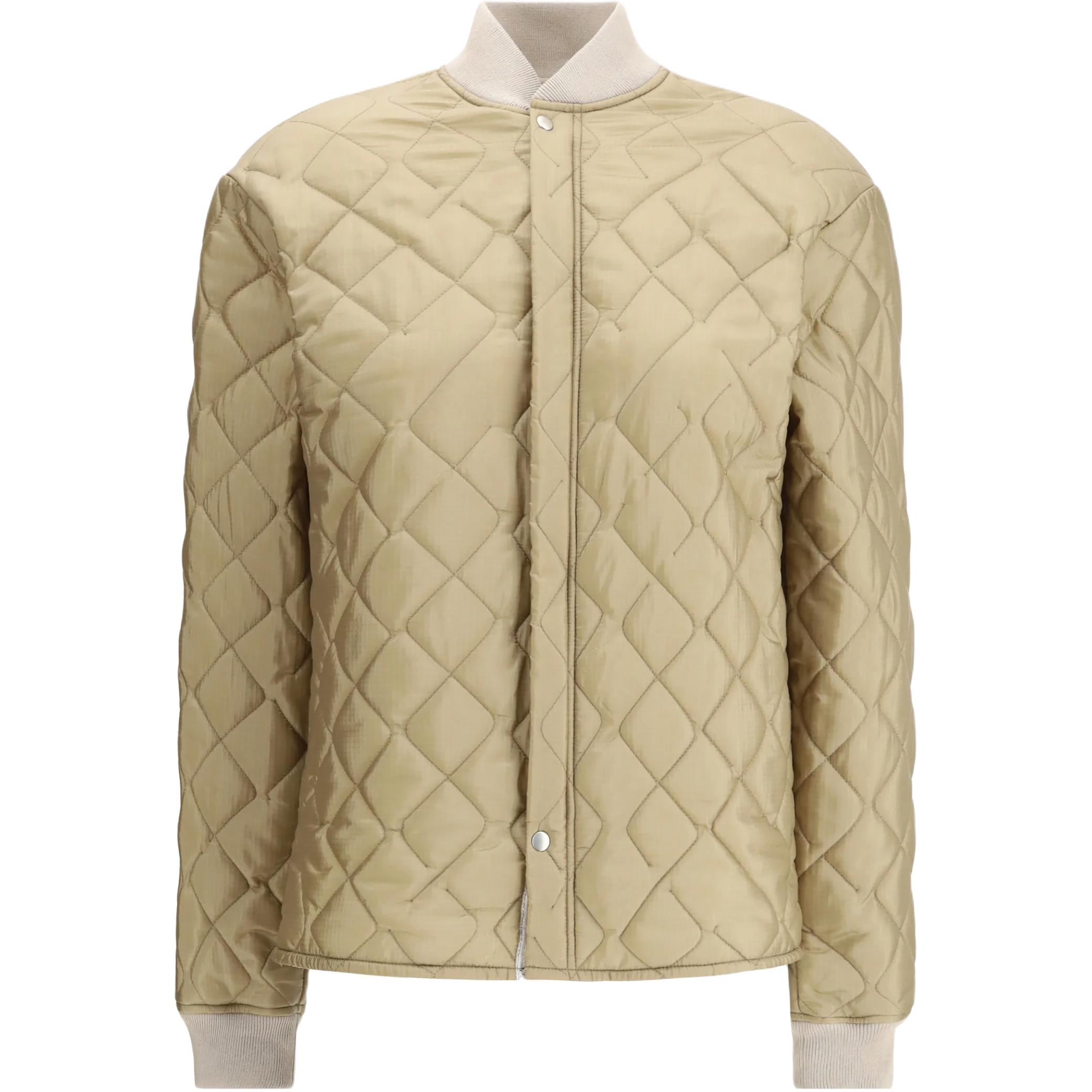 

Куртка-бомбер с стеганой отделкой и застежкой на пуговицы Maison Margiela, бежевый