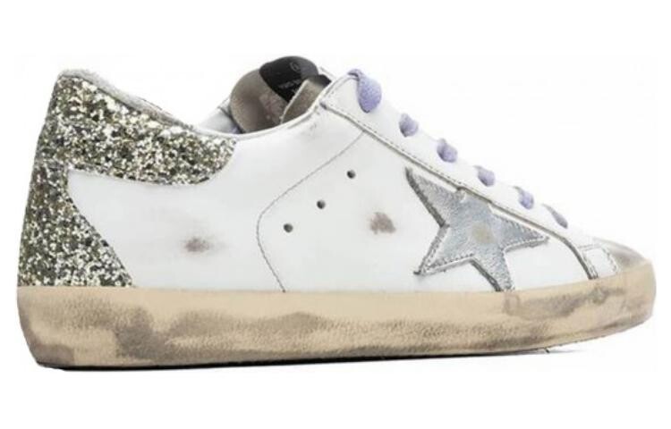Кроссовки для скейтбординга Super-Star женские, низкие, белые Golden Goose — фото 4