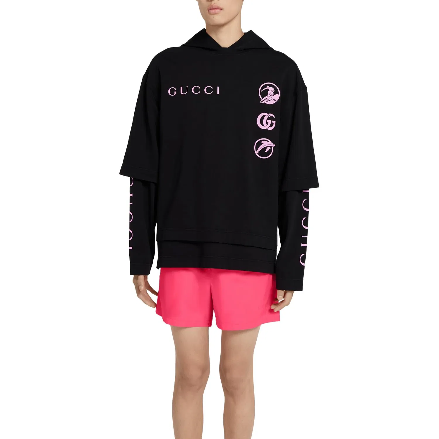Толстовка мужская GUCCI SS25 Black, Черная — фото 4