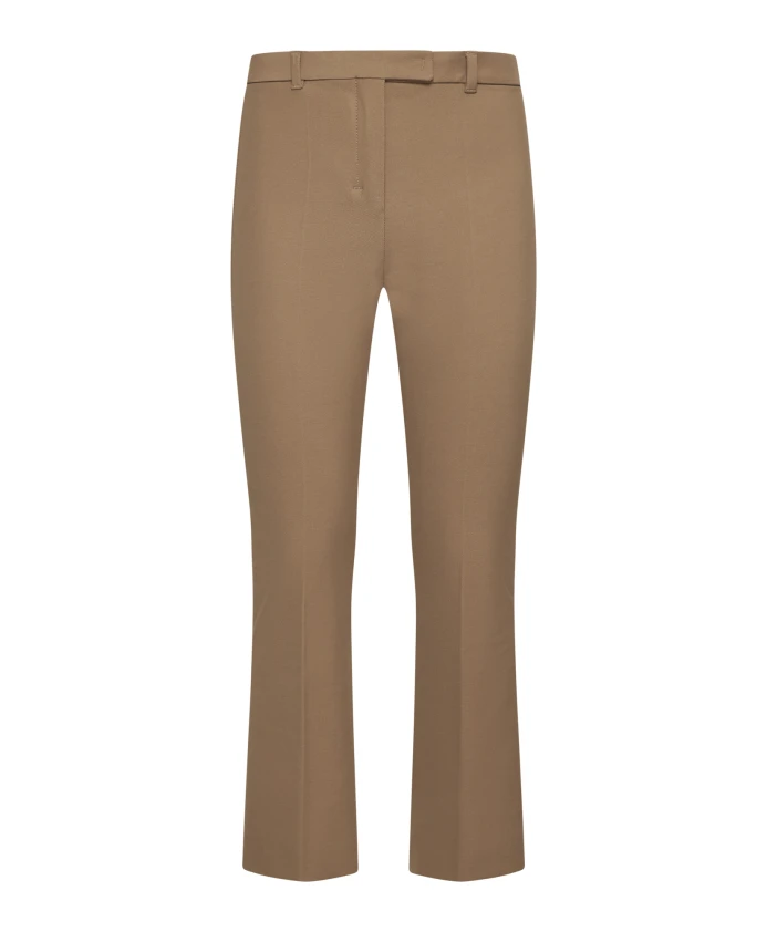 

Брюки из эластичного хлопка светло коричневого цвета Max Mara, коричневый