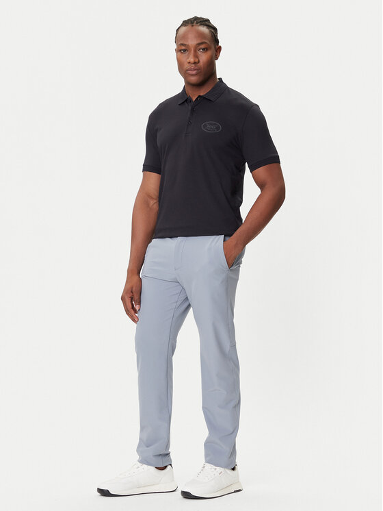 Брюки из ткани slim fit T_Commuter 50534303 Boss, серый — фото 2