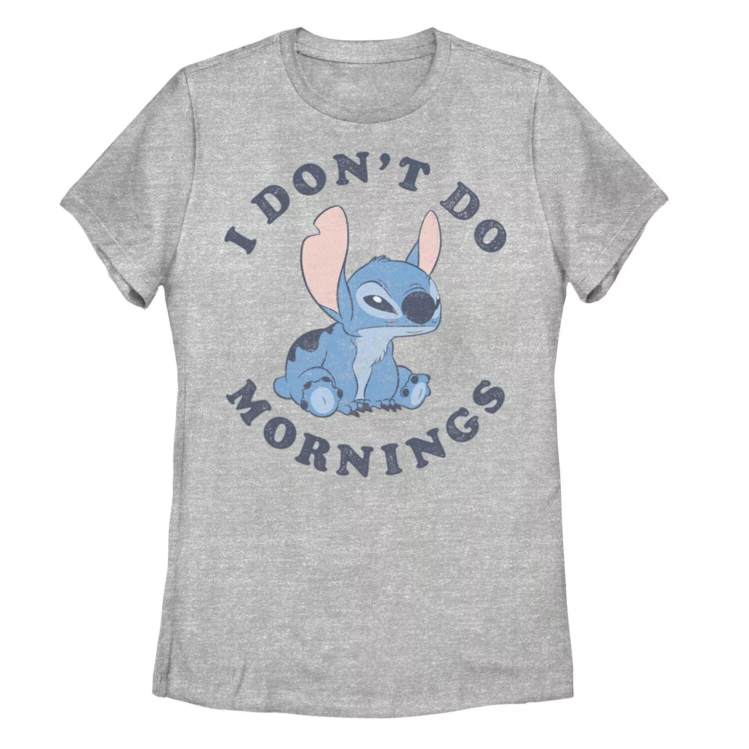 

Детская футболка Disney's Lilo & Stitch с рисунком «I Don't Do Mornings» Licensed Character