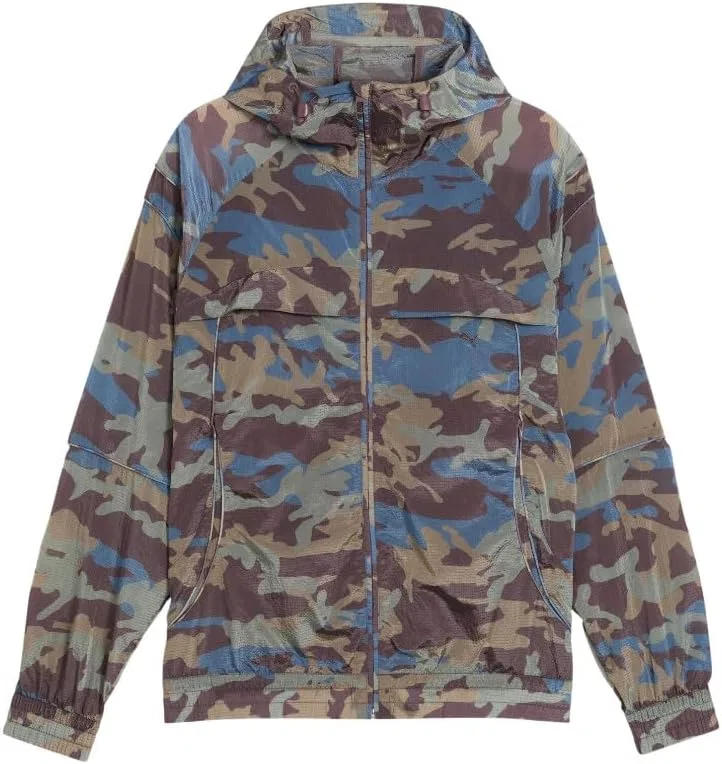 Мужская куртка PUMA Clrt Camo Ripstop, спортивная верхняя одежда, повседневная - фиолетовая