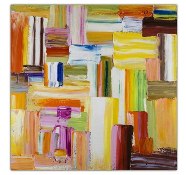 

Картина KUNSTLOFT gemalt Was der Anfang verspricht цвет multicolor/gelb