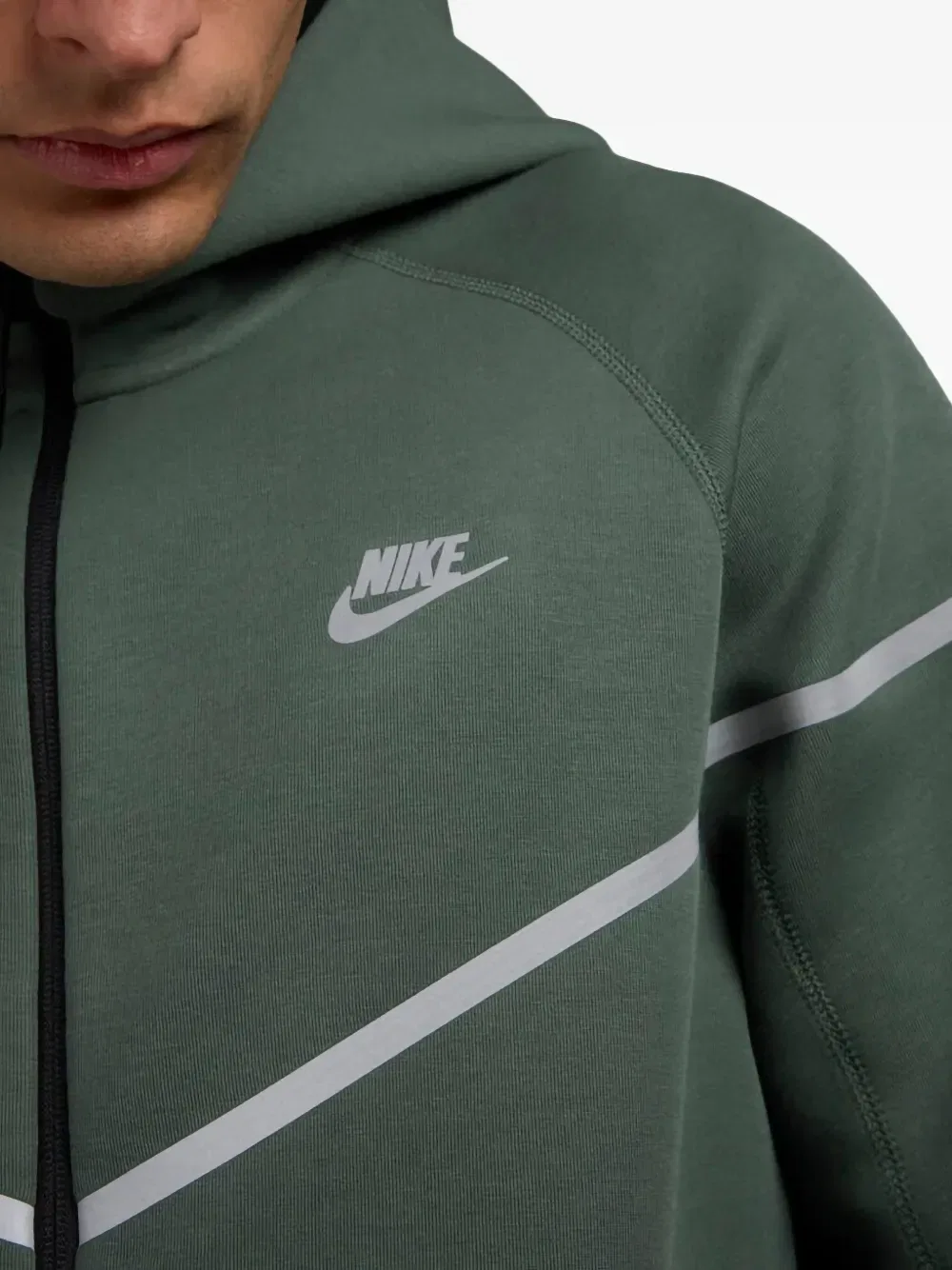 Худи Tech Windrunner Nike, зеленый — фото 2