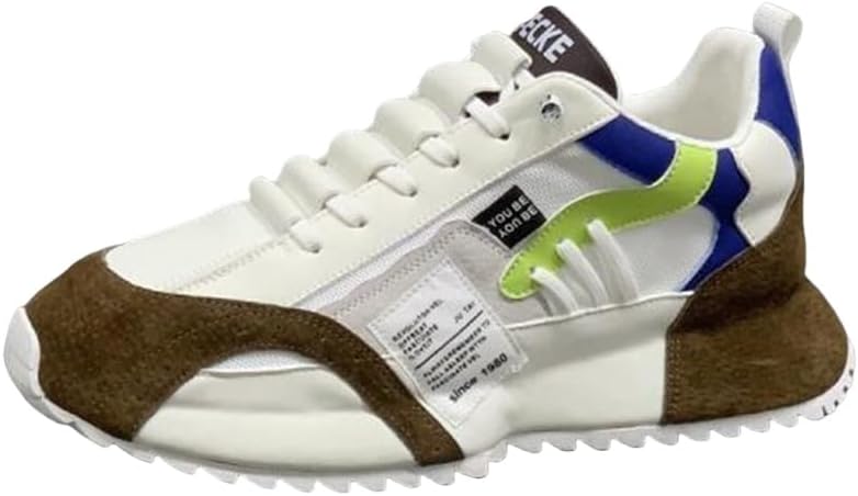 

Мужские спортивные кроссовки на шнуровке больших размеров- удобные и стильные, с толстой подошвой, подходят для прогулок на свежем воздухе, пробежек и кемпинга Clolinde