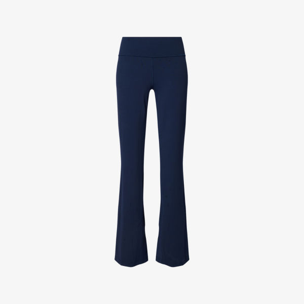 

Брюки Lululemon Groove nulu расклешенные из эластичной ткани, синий