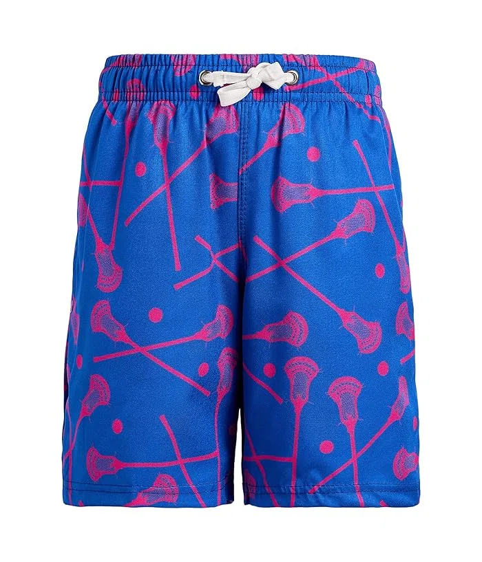 Плавки для мальчиков с принтом лакросс Guys Lacrosse Swim Trunks ChalkTalk SPORTS, Multicolor