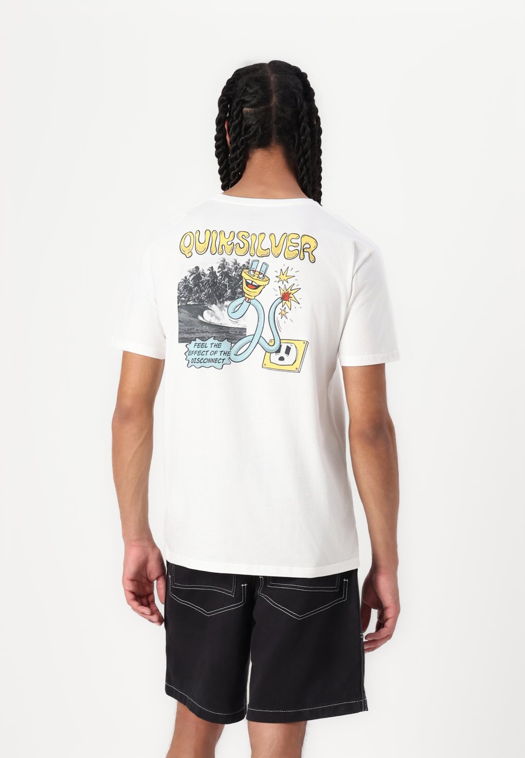 

Футболка с принтом DISCONNECT EFFECT UNISEX Quiksilver, белый