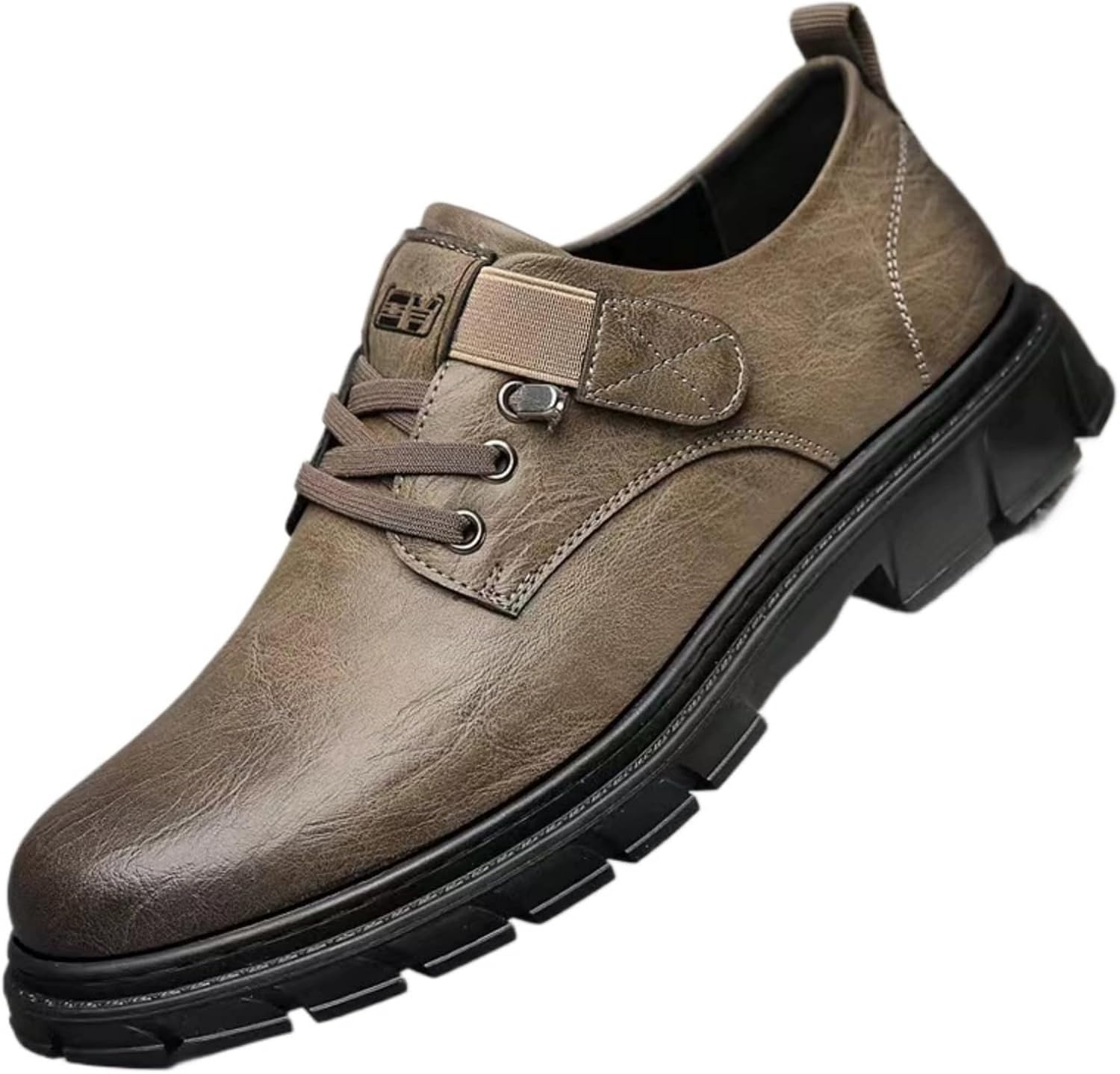 

Мужские повседневные лоферы CROSSBABY, дышащие, удобные, с крыльями, шнуровкой, из роскошной кожи, для бизнеса, работы, офиса, повседневной носки и прогулок, хаки