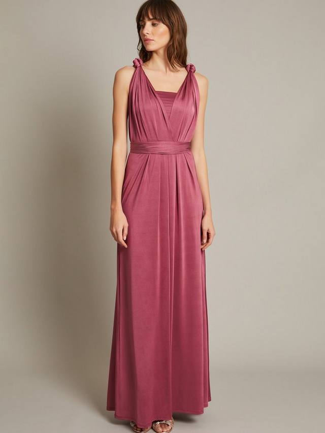 

Макси-платье thea twist Monsoon, цвет Dark Pink