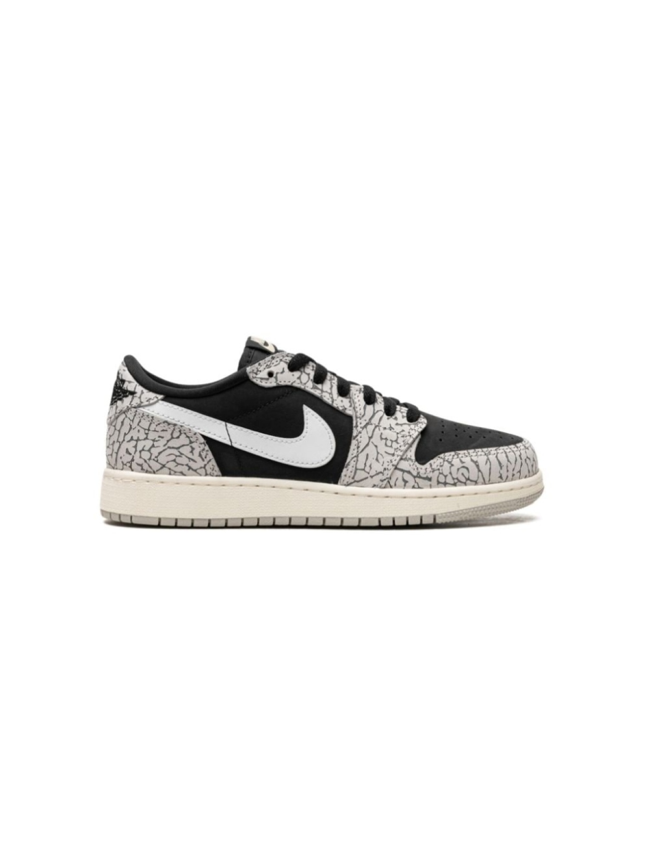 

Кроссовки Air Jordan 1 Low GS 'Elephant Print' Jordan Kids, серый