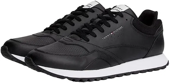 Мужские низкие кроссовки Tommy Hilfiger New Runner Eva LTH ESS Fm0fm05512, Black / White — фото 4