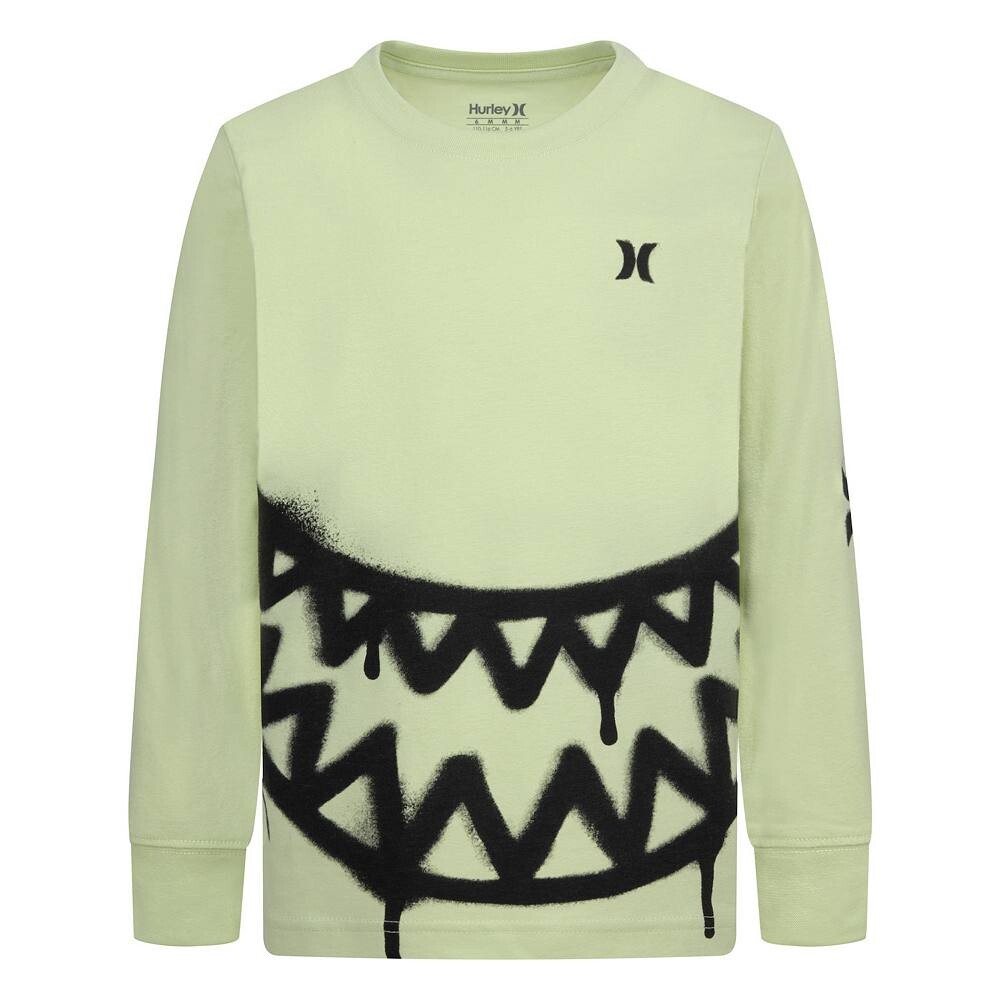 

Футболка Hurley Sharkbait с длинными рукавами для мальчиков 4–7 лет, цвет Matcha