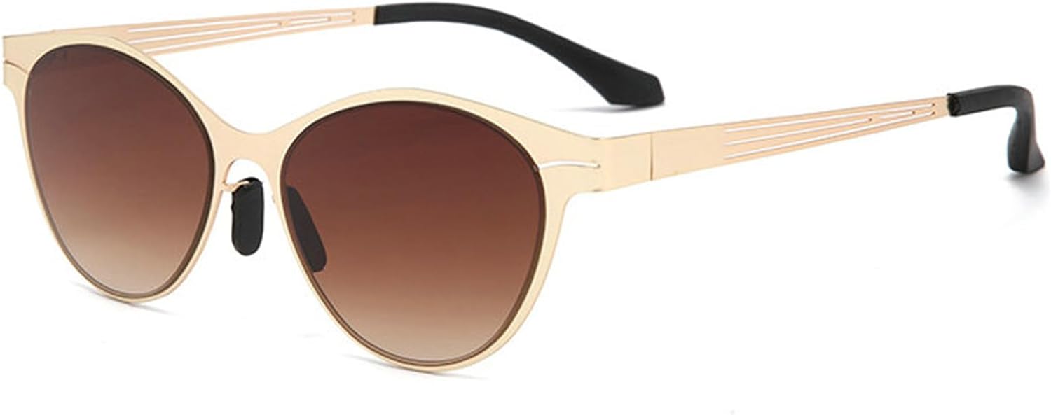 

Солнцезащитные очки Willochra в стиле ретро 90-х с круглой металлической оправой, женские, «кошачий глаз», защита от УФ-излучения UV400, модные мужские солнцезащитные очки, C4