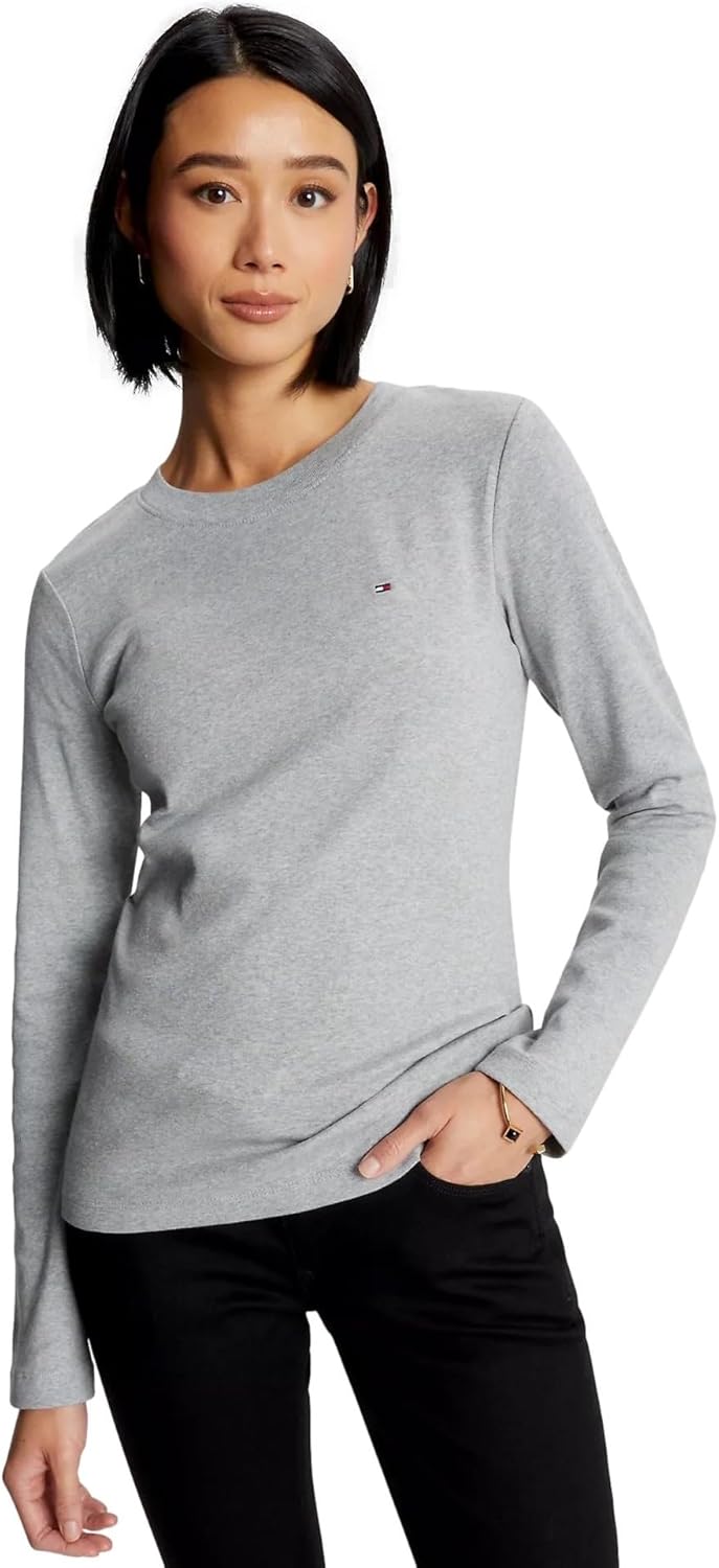 

Женский лонгслив с узором пейсли от Tommy Hilfiger, Smoke Grey Heather.