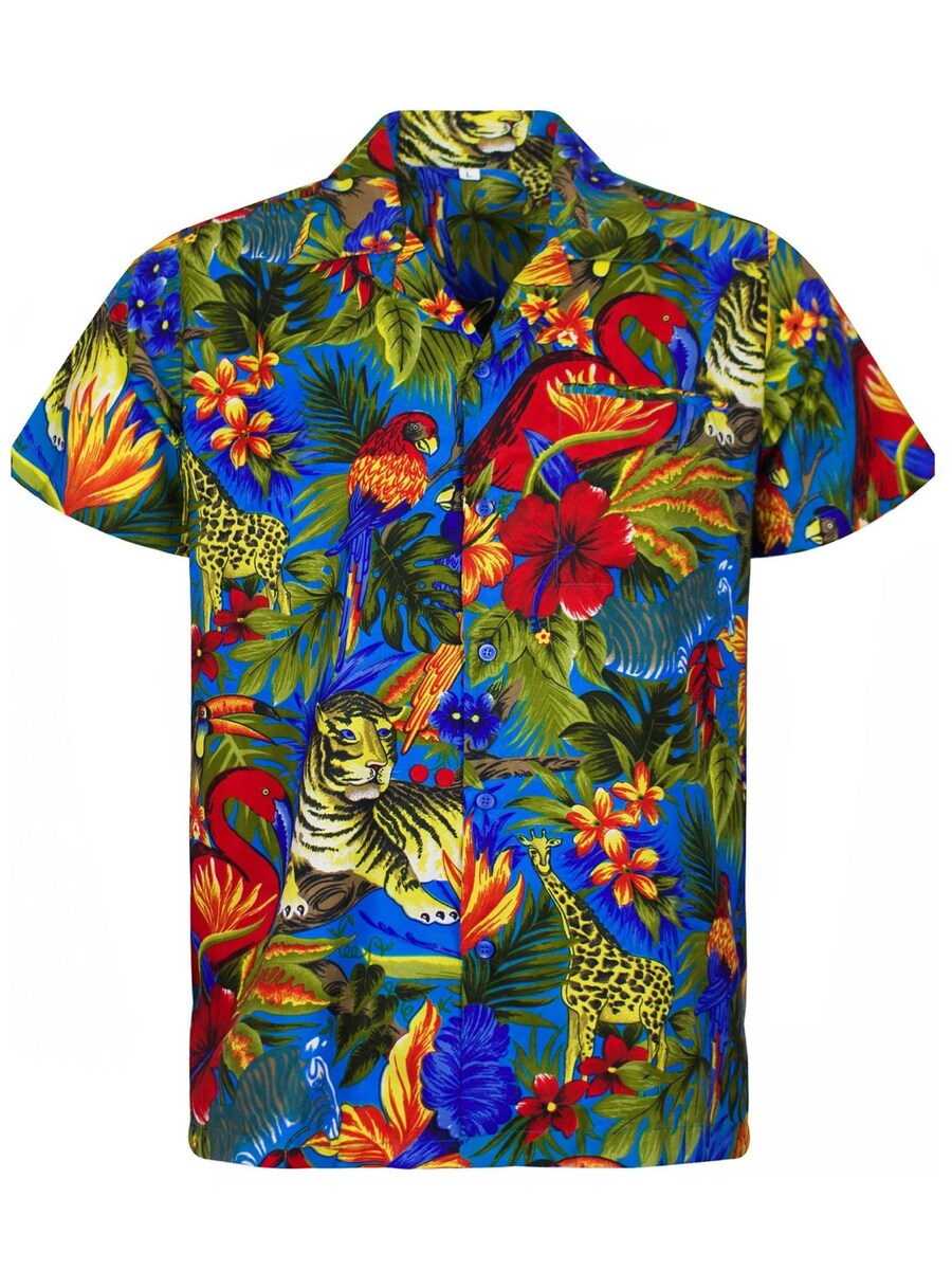 

Рубашка King Kameha Jungle, бирюзовый