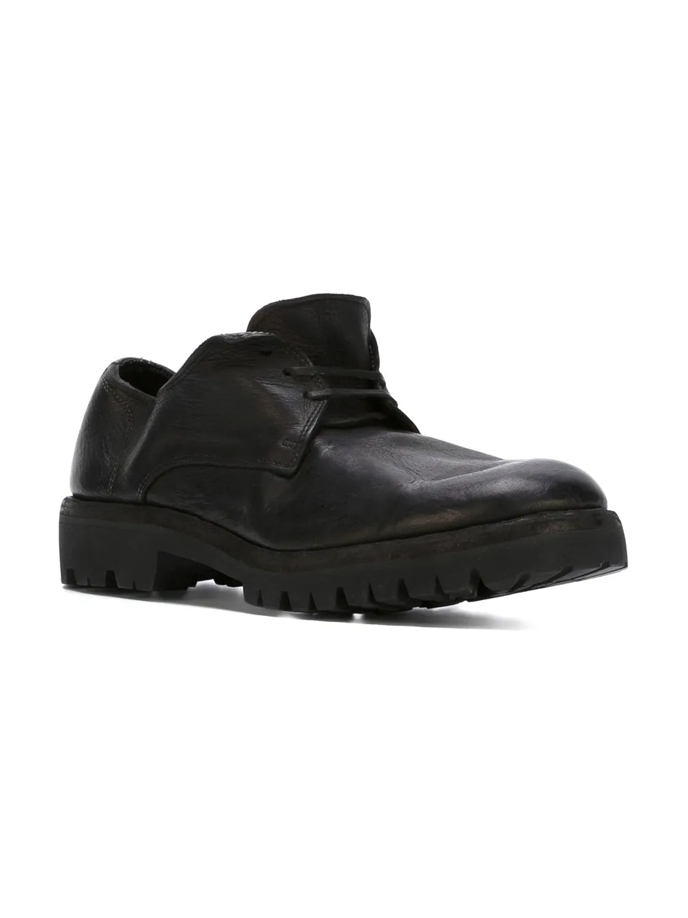 Туфли на рифленой подошве Guidi, черный — фото 2