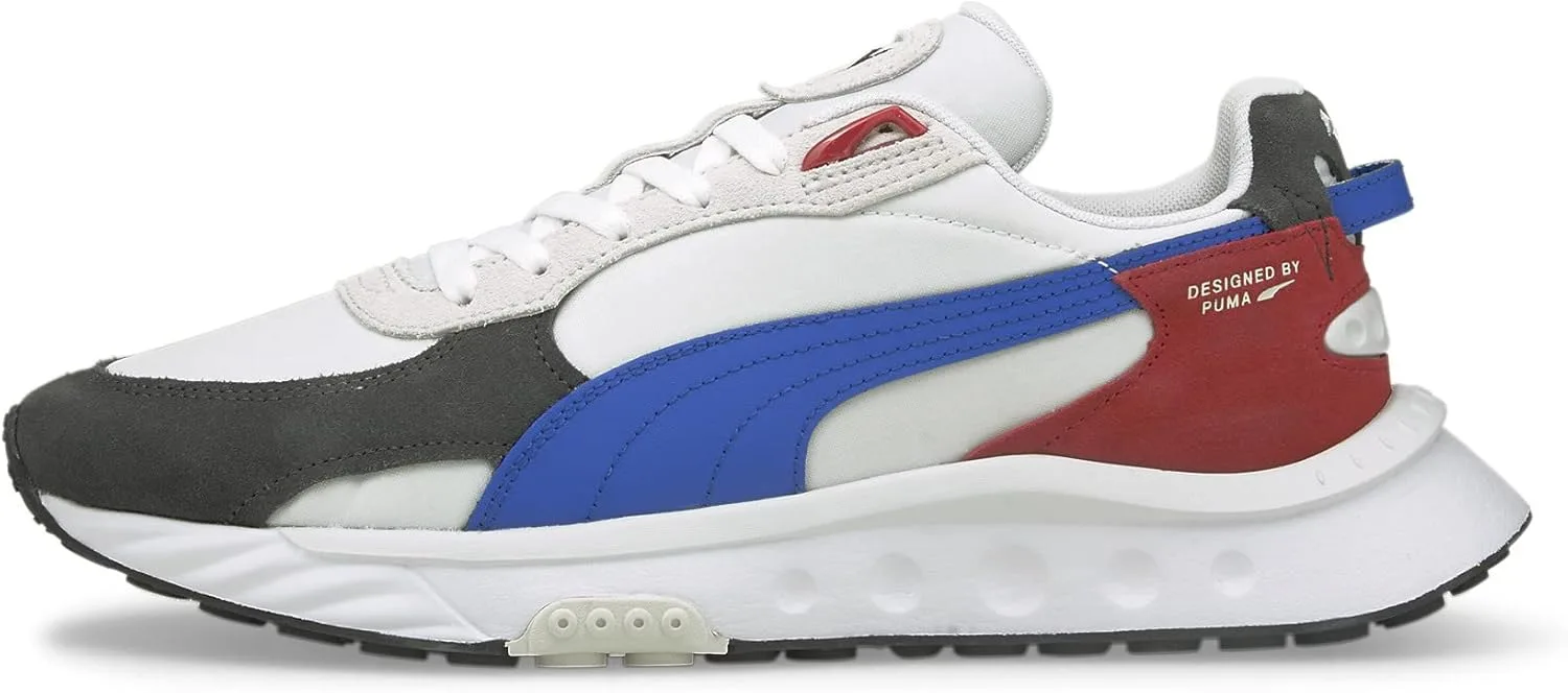 Кроссовки для легкой атлетики PUMA Wild Rider Rollin' Unisex, белый/черный