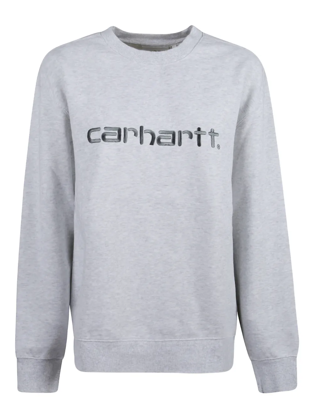 

Свитер с принтом логотипа и круглым вырезом Carhartt Wip, серый