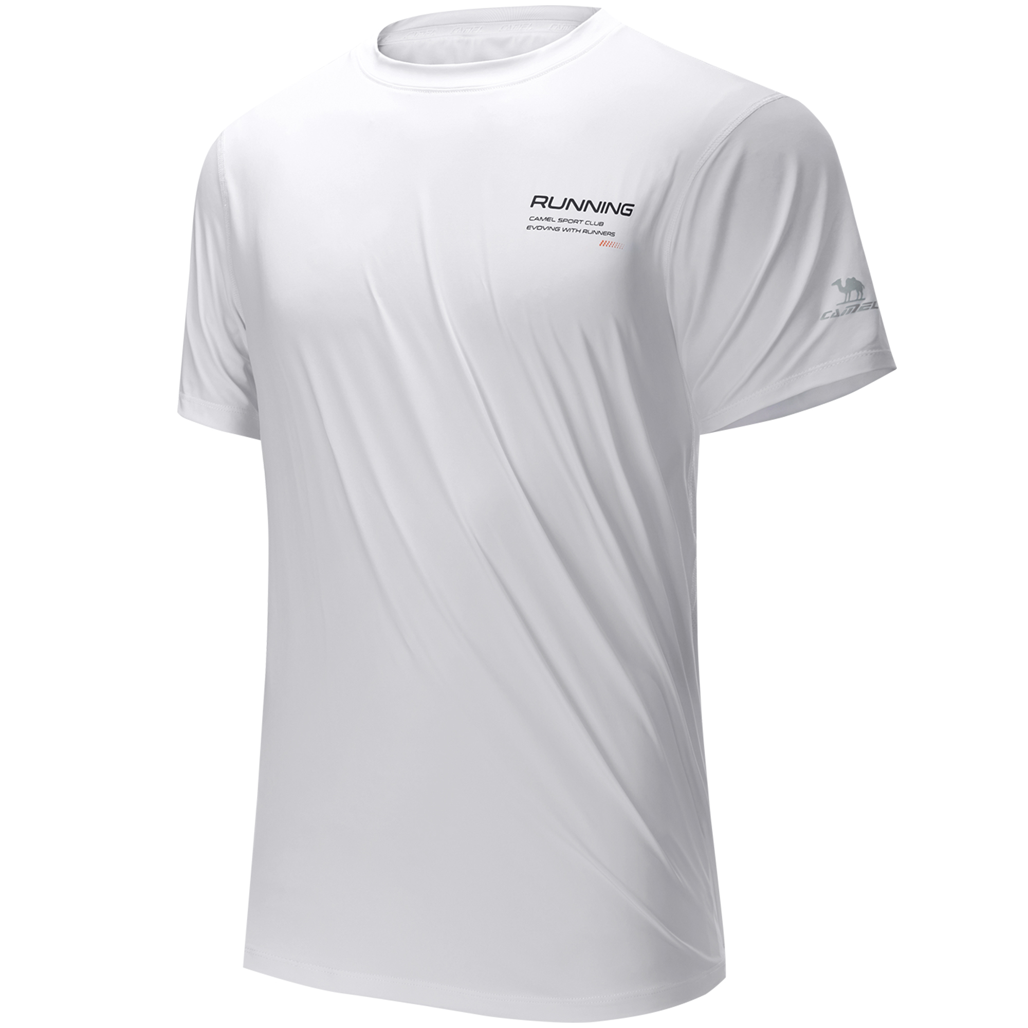 

Футболка мужская с круглым вырезом, умеренно прямого кроя, быстросохнущая CAMEL, infinite белый
