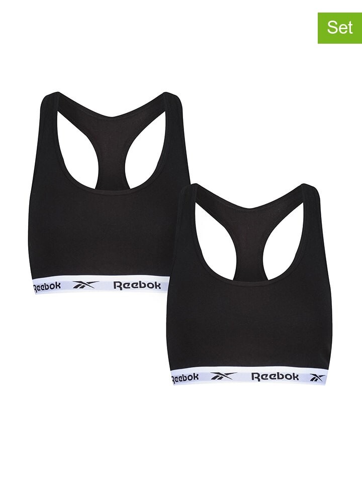 

Спортивный бюстгальтер Reebok 2er-Set: Sport-BHs Frankie, черный