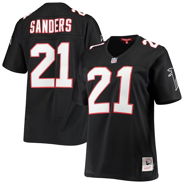 

Женская черная реплика командной футболки Atlanta Falcons Deion Sanders от Mitchell & Ness Unbranded, Черный, Женская черная реплика командной футболки Atlanta Falcons Deion Sanders от Mitchell & Ness Unbranded
