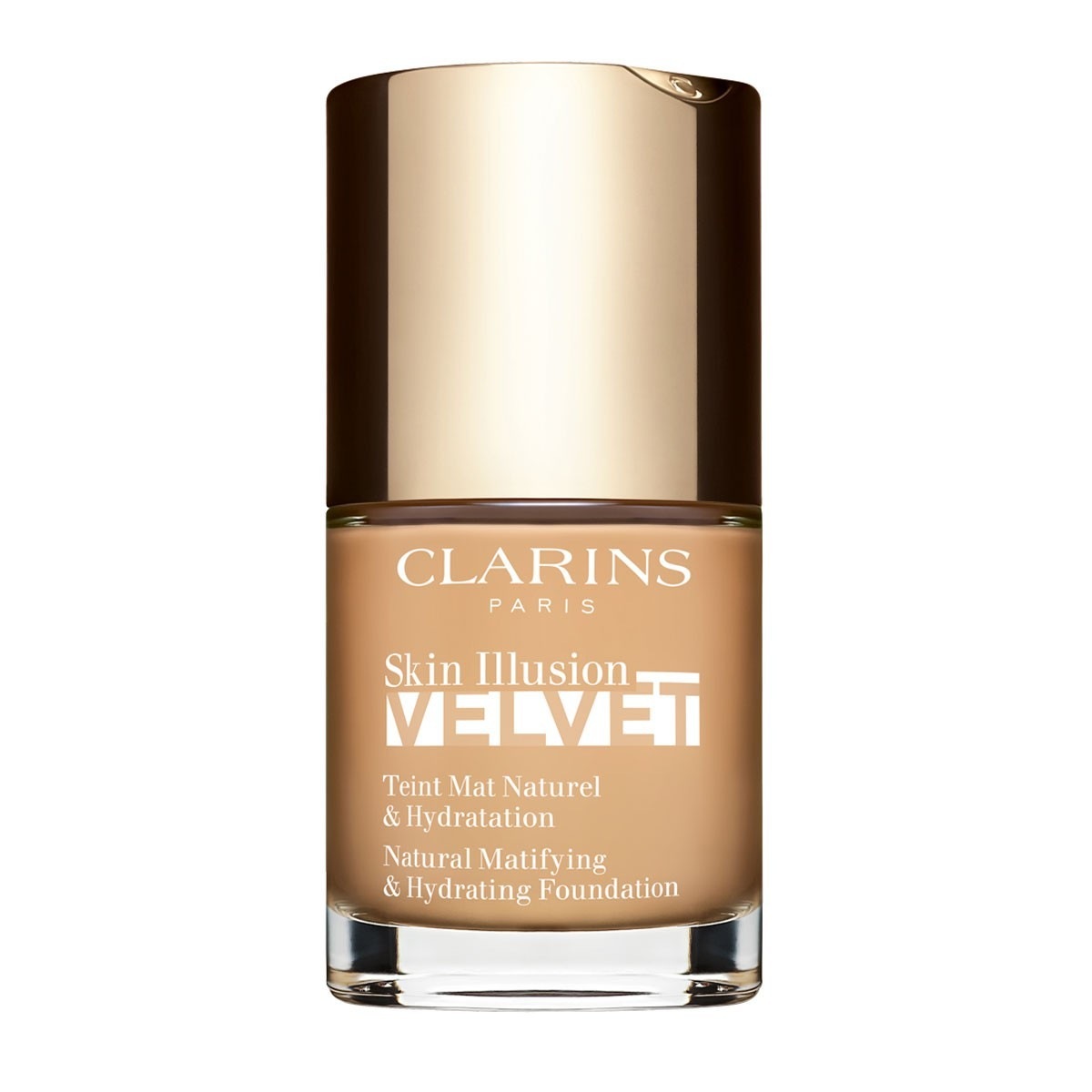 

Тональный крем для лица skin illusion velvet Clarins, 110n - honey, объем 30 мл