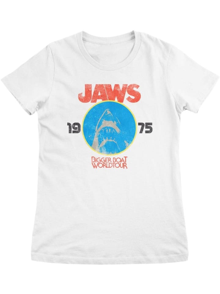 

Футболка JAWS Bigger Boat Tour Girly Tee белого цвета Jaws, Белый, Футболка JAWS Bigger Boat Tour Girly Tee белого цвета Jaws