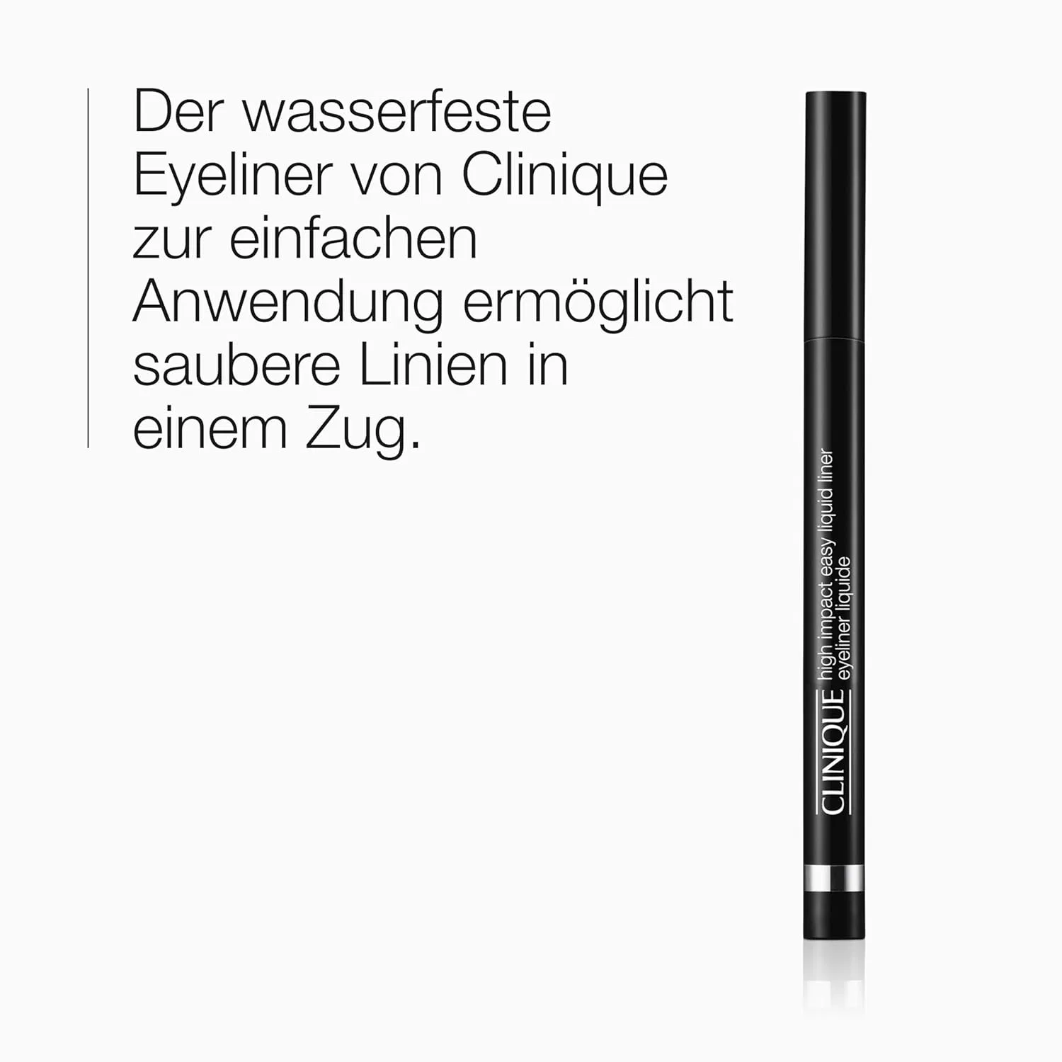 Водостойкая жидкая подводка для глаз «High Impact Easy Liquid Eyeliner» от Clinique Clinique, Black — фото 2