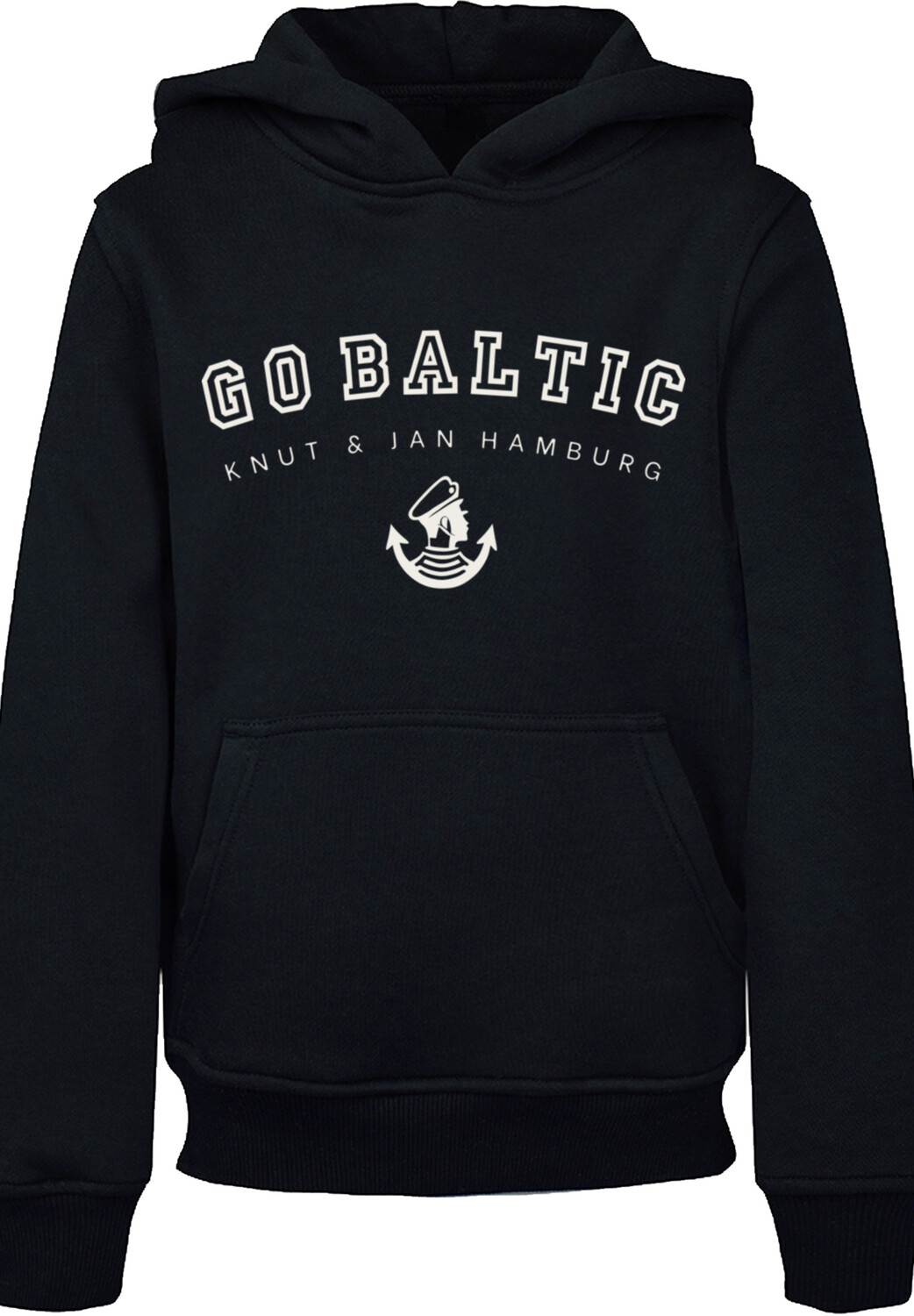 

Пуловер F4NT4STIC Hoodie Go Baltic Knut & Jan Hamburg, черный