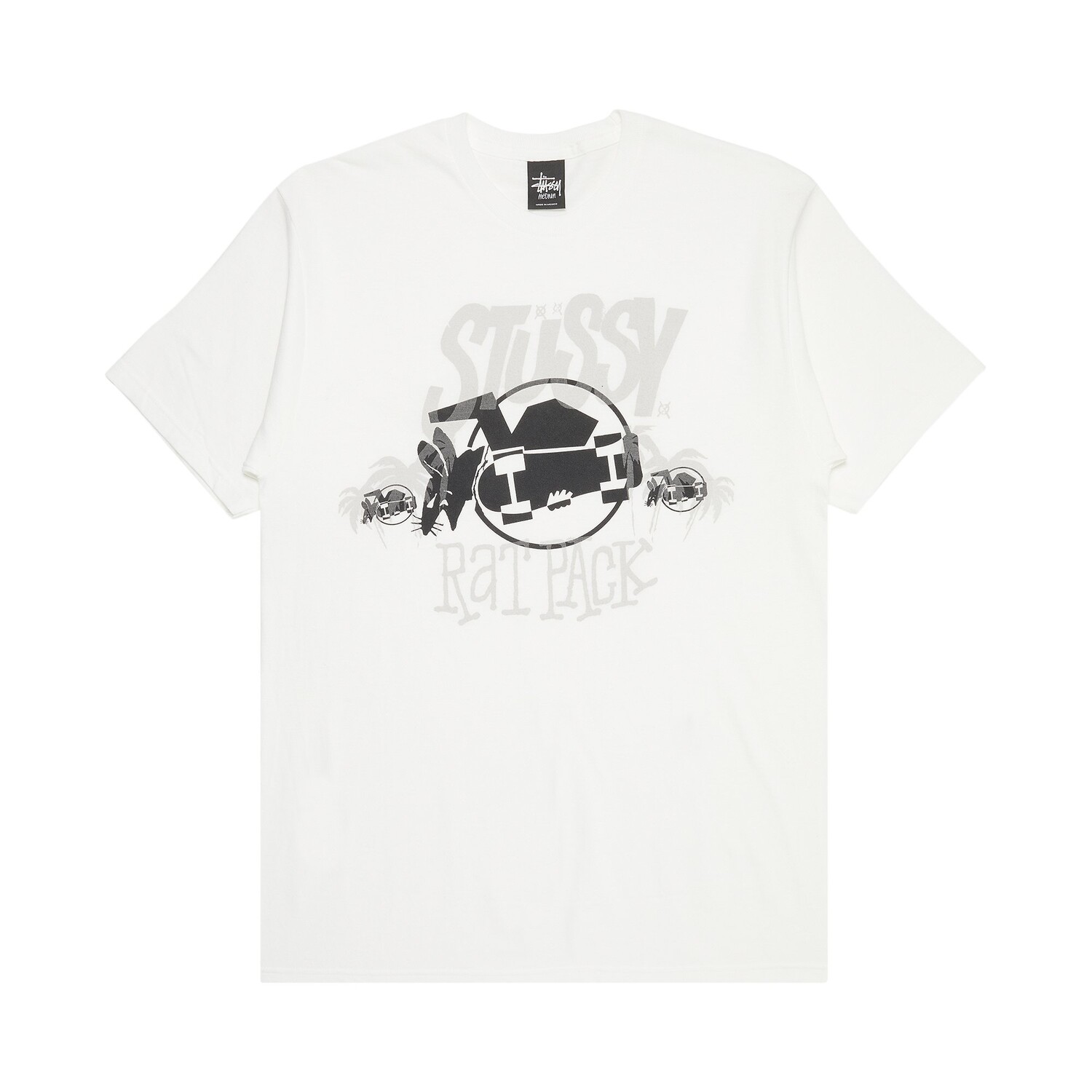 

Футболка Stussy Rat Pack, белая, Белый, Футболка Stussy Rat Pack, белая