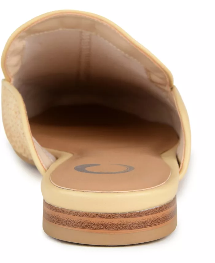 Женские мюли Akza Slip On Journee Collection, коричневый/бежевый — фото 3