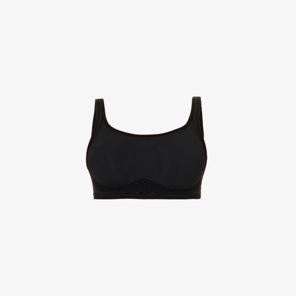 

Бюстгальтер из эластичной ткани Contour Skin с овальным вырезом Wolford, черный