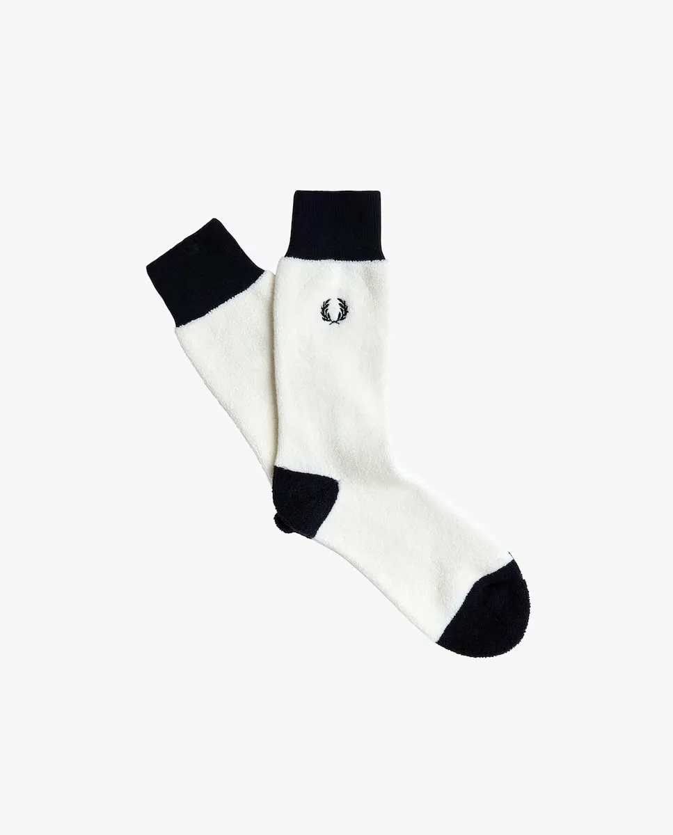 

Мужские высокие носки с логотипом Fred Perry, белый
