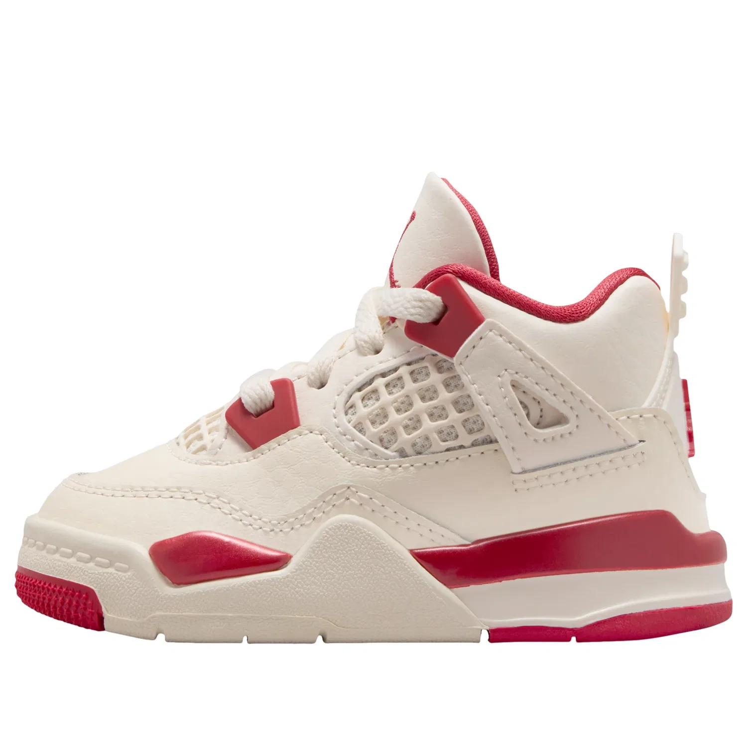 Кроссовки Air Jordan 4 'Pale Ivory Tough Red' HV4384-108, белый