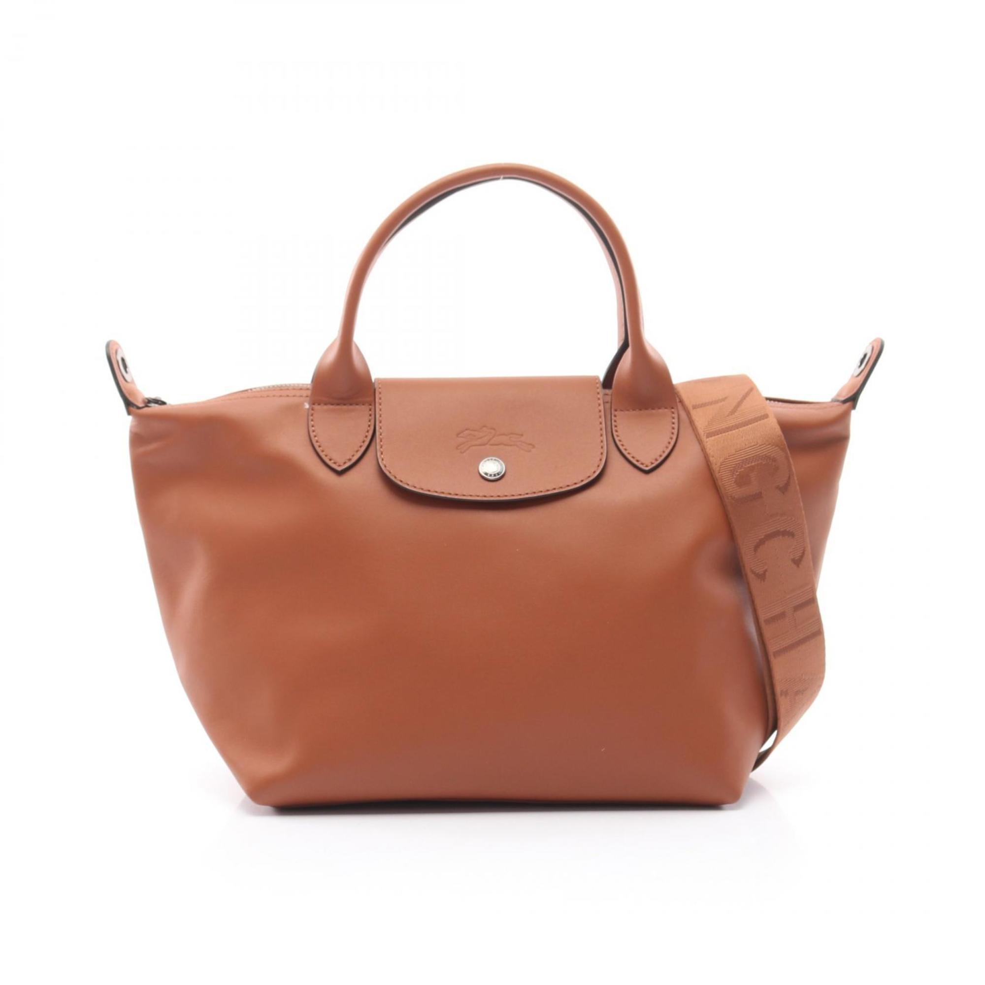 

Сумка Longchamp Le Pliage Leather, коричневый