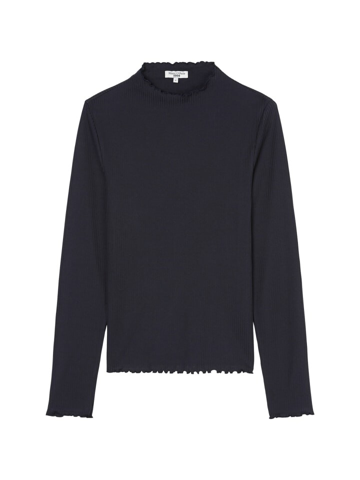 

Футболка Marc O'Polo DENIM Ripp-Longsleeve slim, цвет Blue Depths