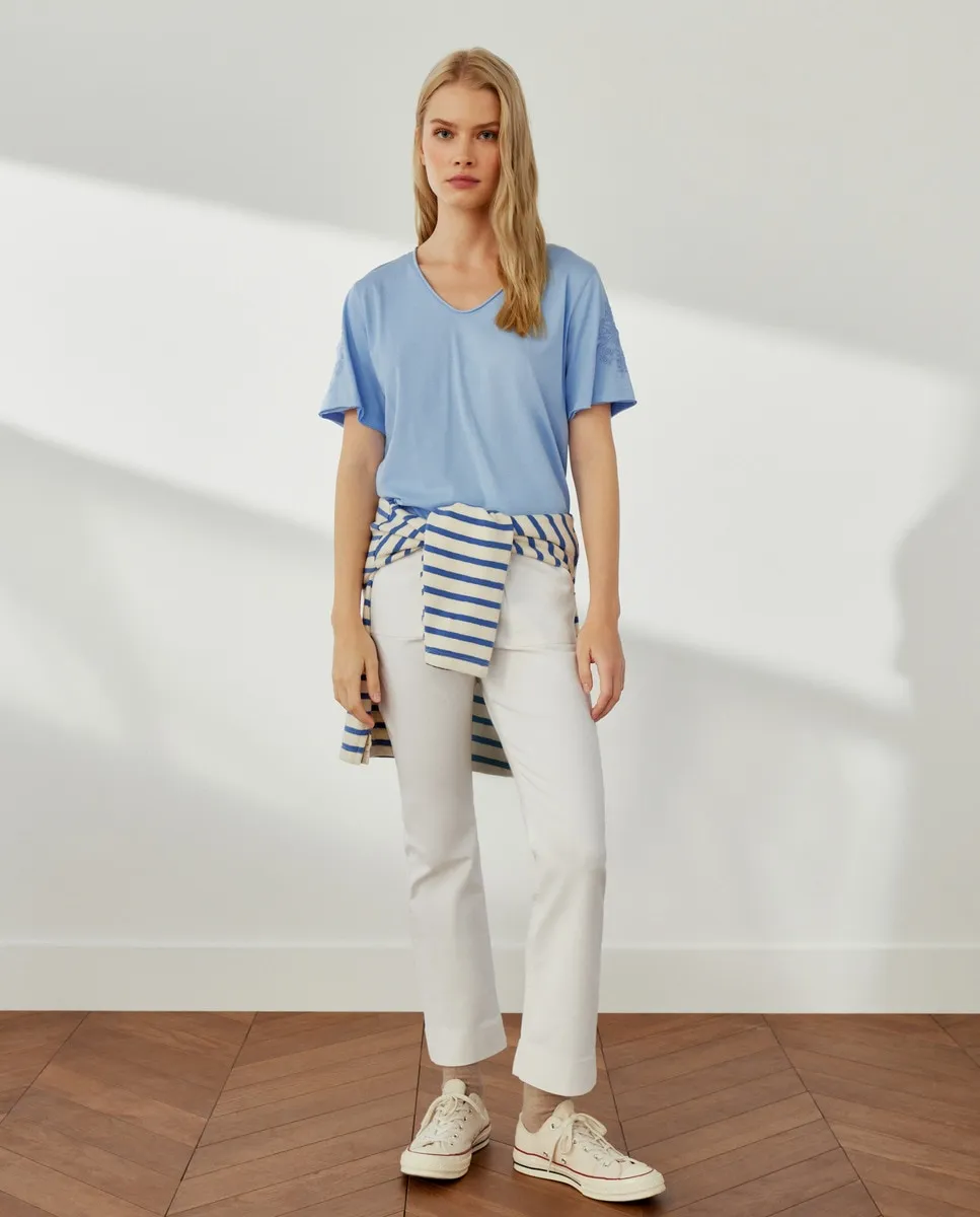 

Расклешенные брюки женские Southern Cotton, белый