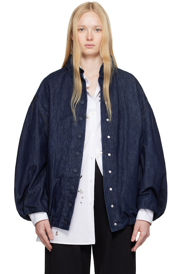 

Джинсовая куртка с кнопками Dries Van Noten, индиго