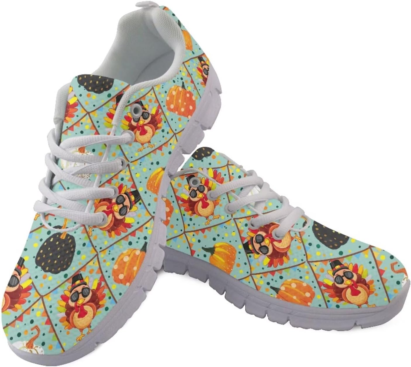 

Женские теннисные кроссовки chaqlin, мужские слипоны для ходьбы, беговые кроссовки, легкие для улицы и дома, Cool Turkeys Pumpkins