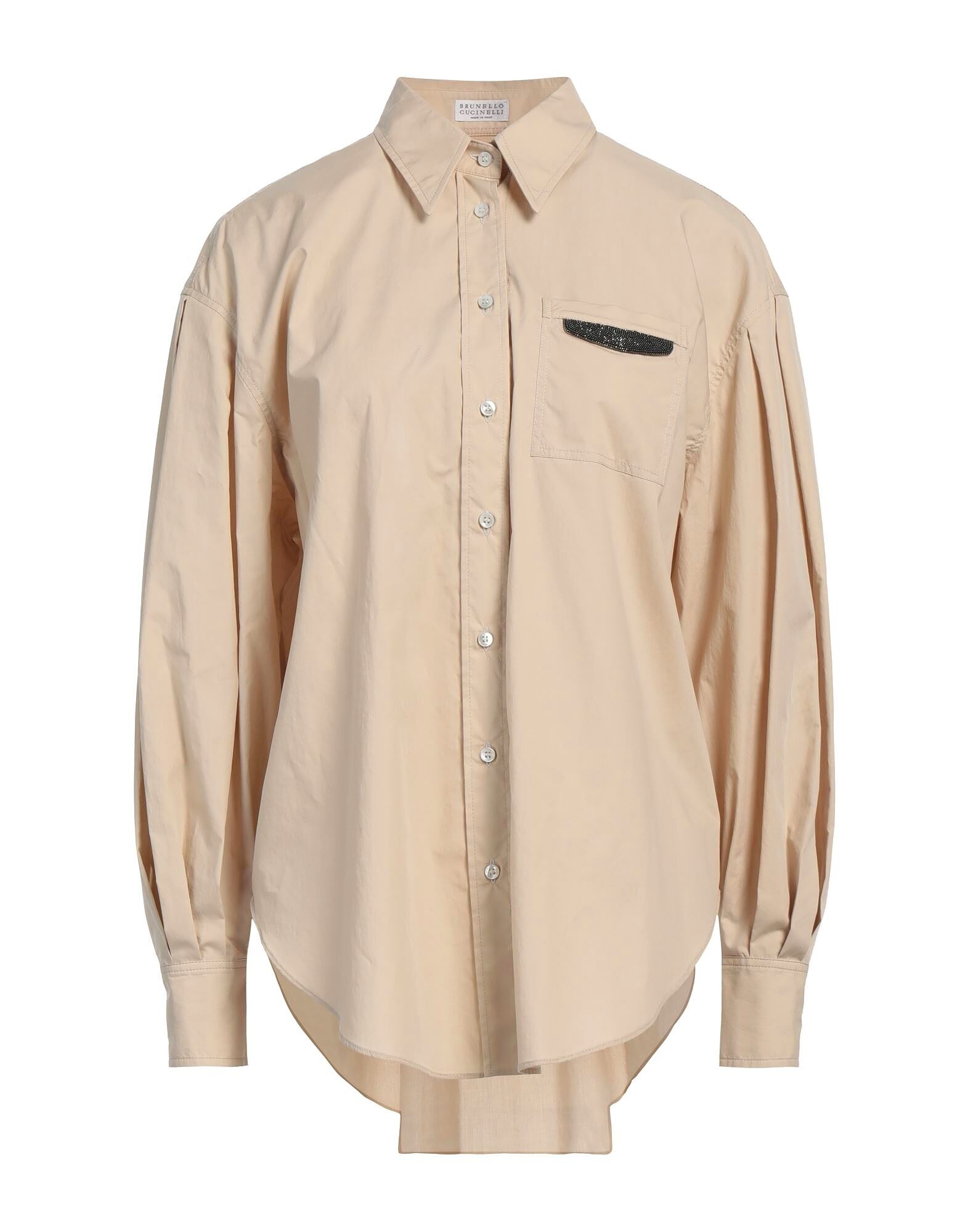 

Рубашка Brunello Cucinelli, бежевый