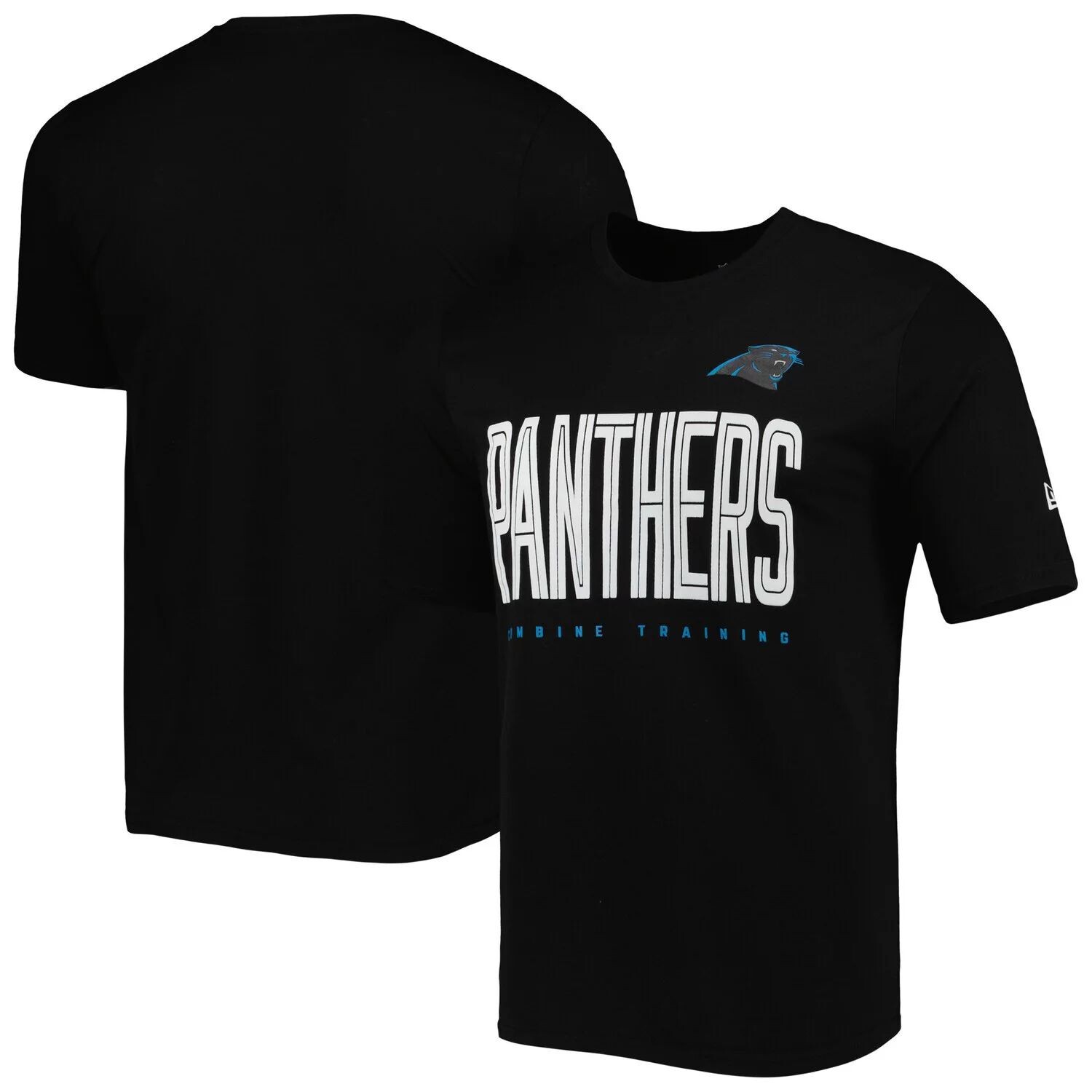 

Мужская черная футболка Carolina Panthers Joint Authentic Training Huddle Up New Era, Черный, Мужская черная футболка Carolina Panthers Joint Authentic Training Huddle Up New Era