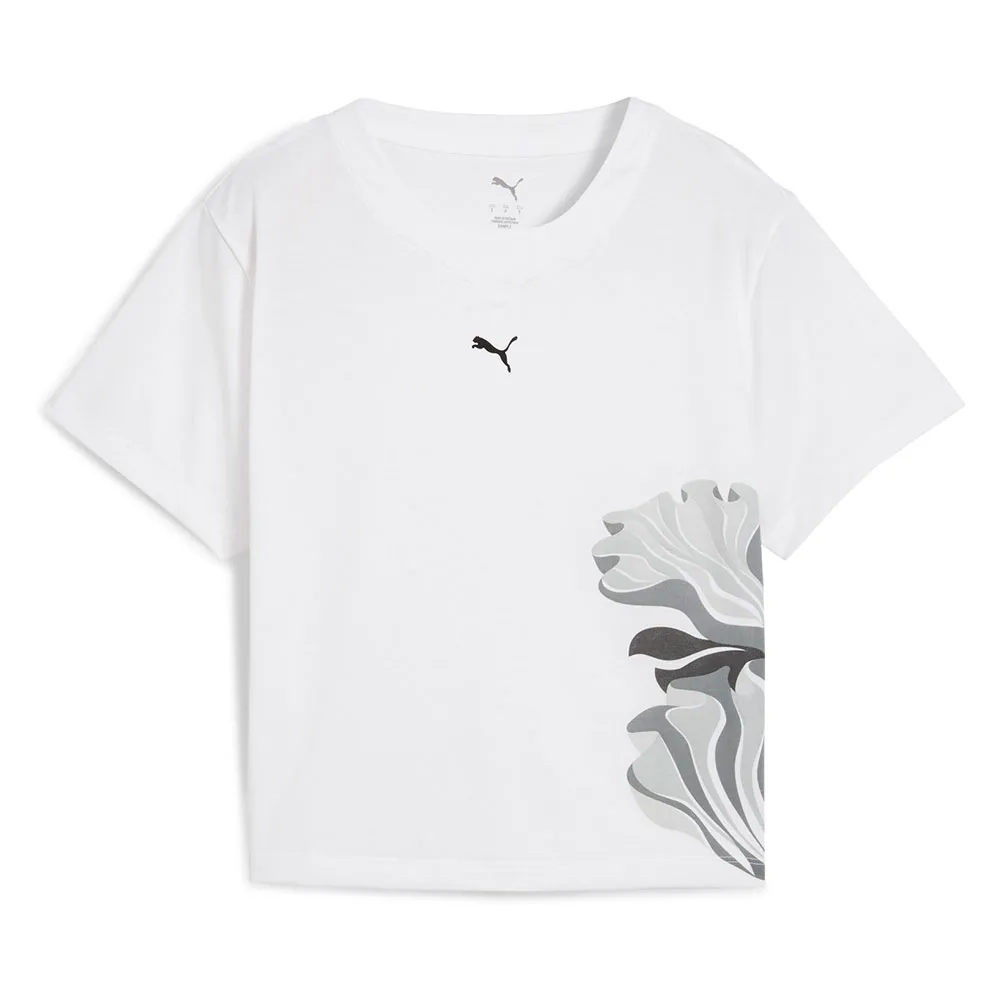 

Футболка с коротким рукавом спортивная Puma Floral Ribbon Fashion Graphic, белый