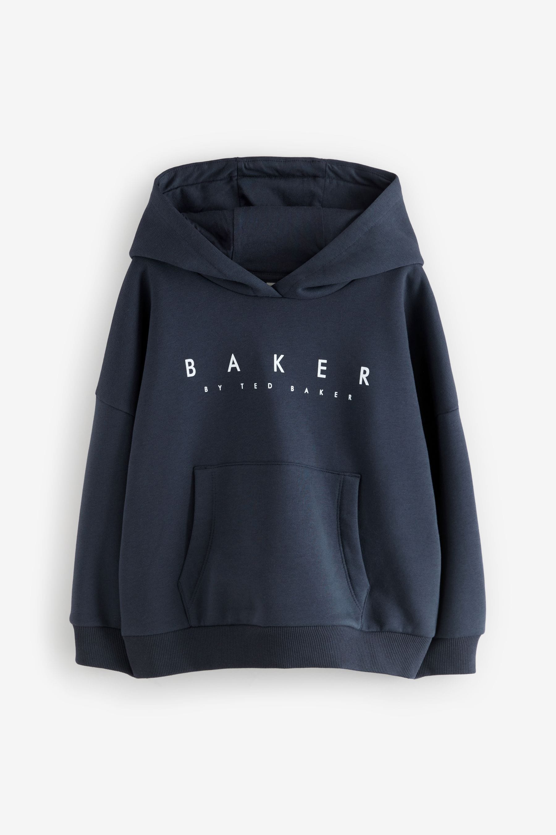 

Толстовка с капюшоном и принтом логотипа сзади Baker By Ted Baker, синий