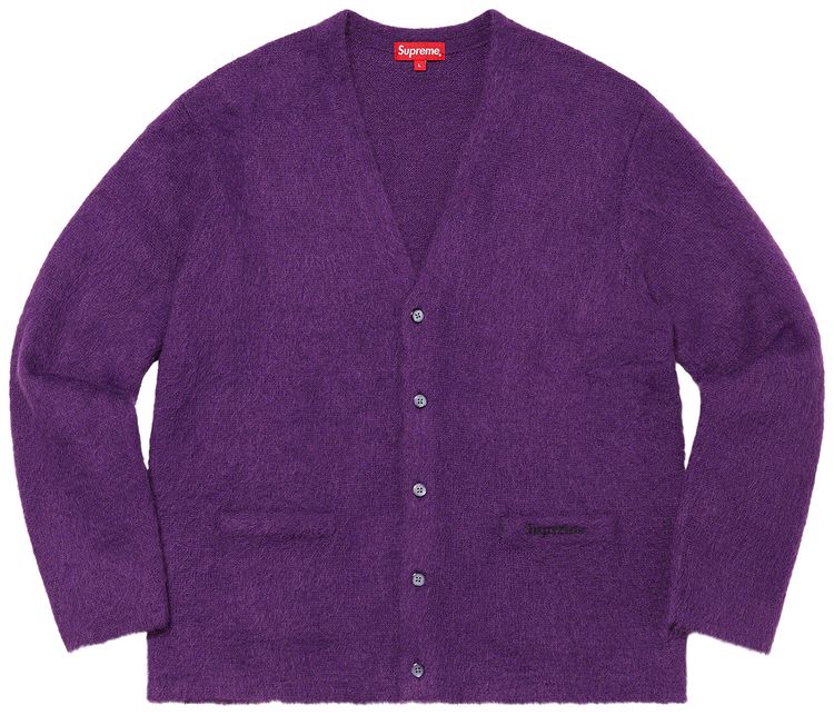 

Кардиган Supreme Brushed Mohair Cardigan 'Purple', фиолетовый