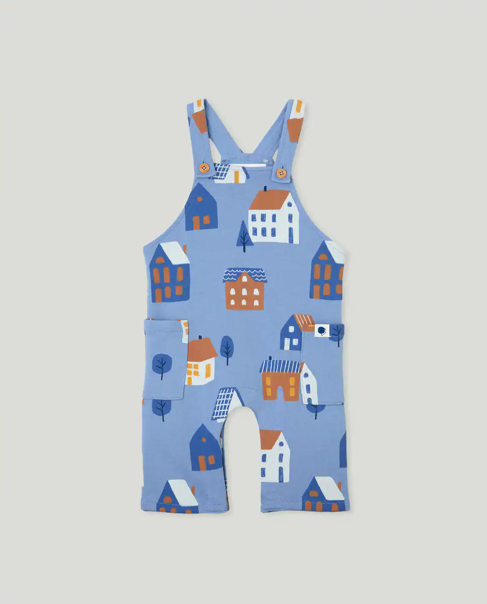 

Длинный комбинезон для мальчика из мягкого плюша Baby El Corte Inglés, синий