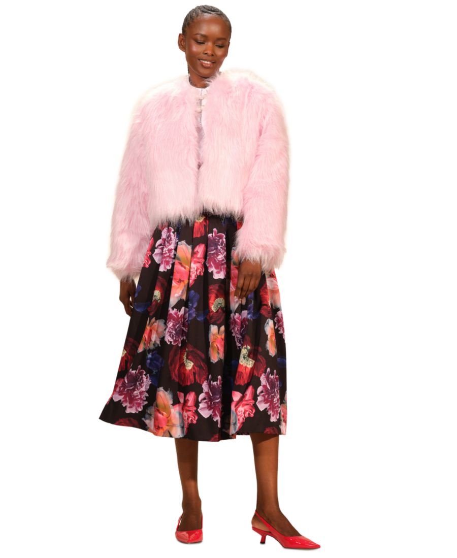 

Женская толстая куртка с длинными рукавами Isaac Mizrahi, Orchid Pink